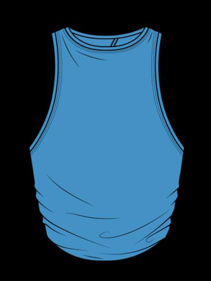 Tavi Tie Back Women's Tank Top - Stylish Summer Casual Top in Ocean Blue | Perfect for Beach Outings, Yoga & Everyday Wear