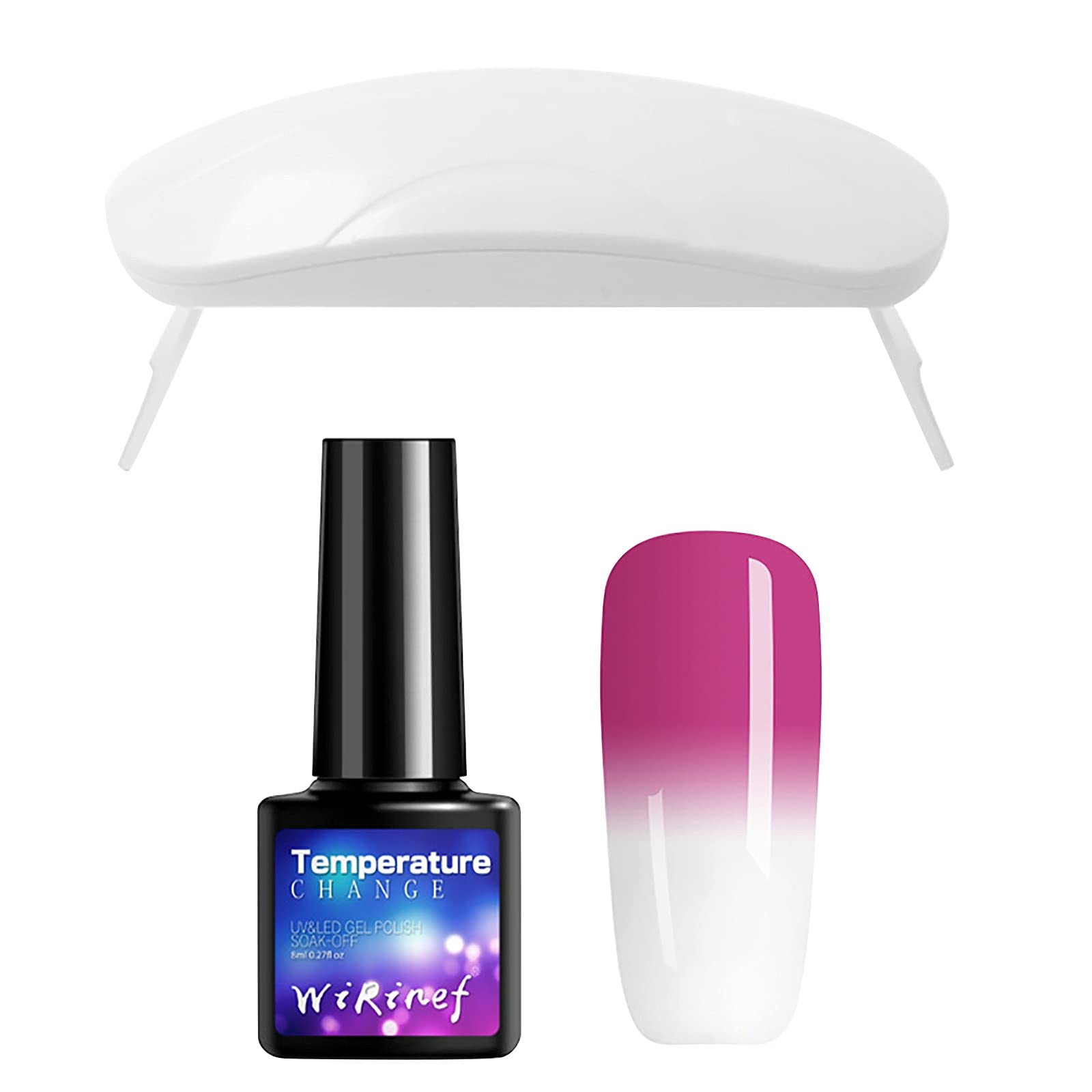 Gel Nail Polish Set - 12 Colors Temperature Changing Nail Gel with Glitter & Nude Shades, Soak Off LED/UV Lamp Compatible, DIY Starter Kit for Women - Perfect for Home Manicures, Nail Art Designs & Salon Quality Results