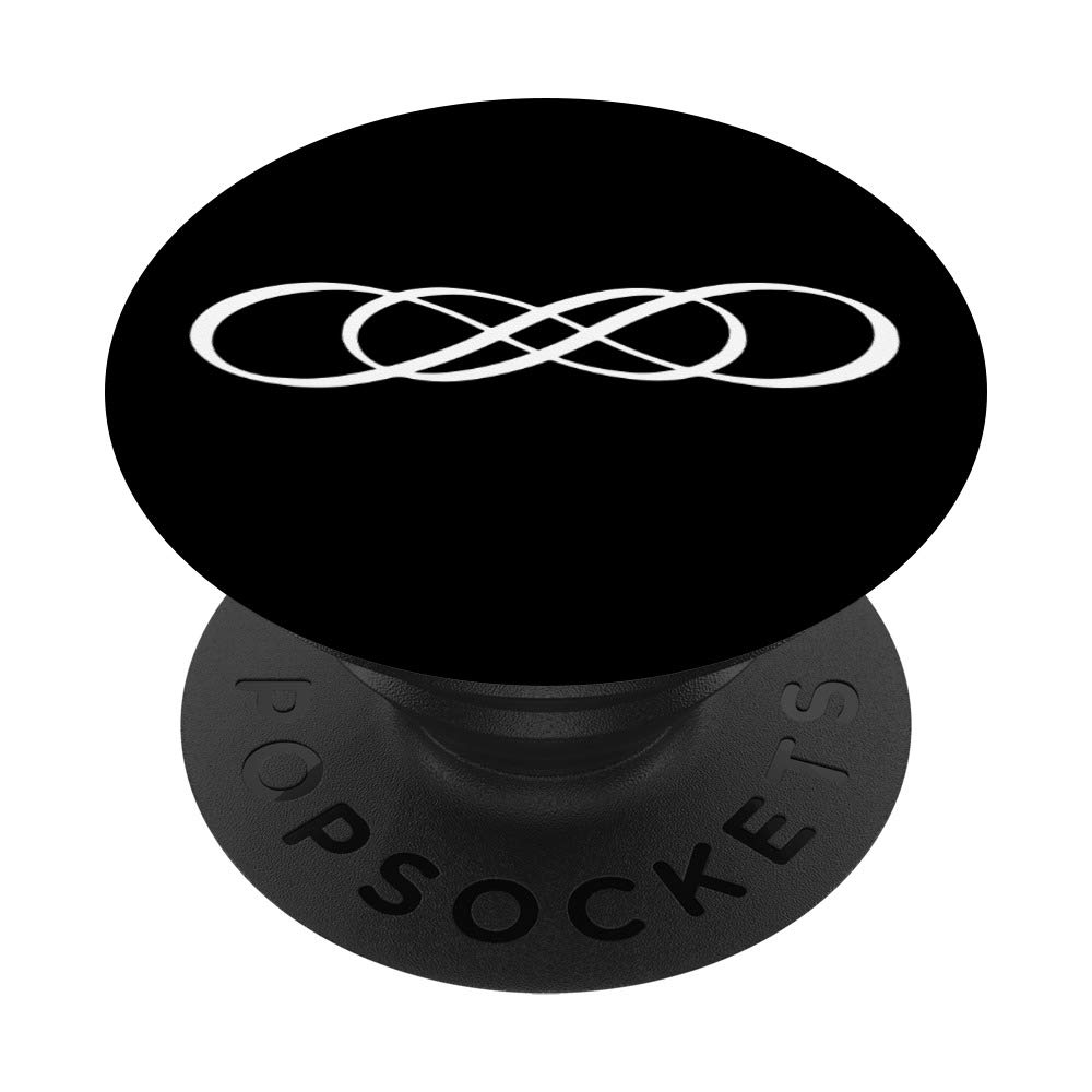Double Infinity Symbol PopSockets Swappable Phone Grip - Interchangeable PopGrip for iPhone, Samsung & Tablets - Perfect for Secure Holding, Selfies & Everyday Use