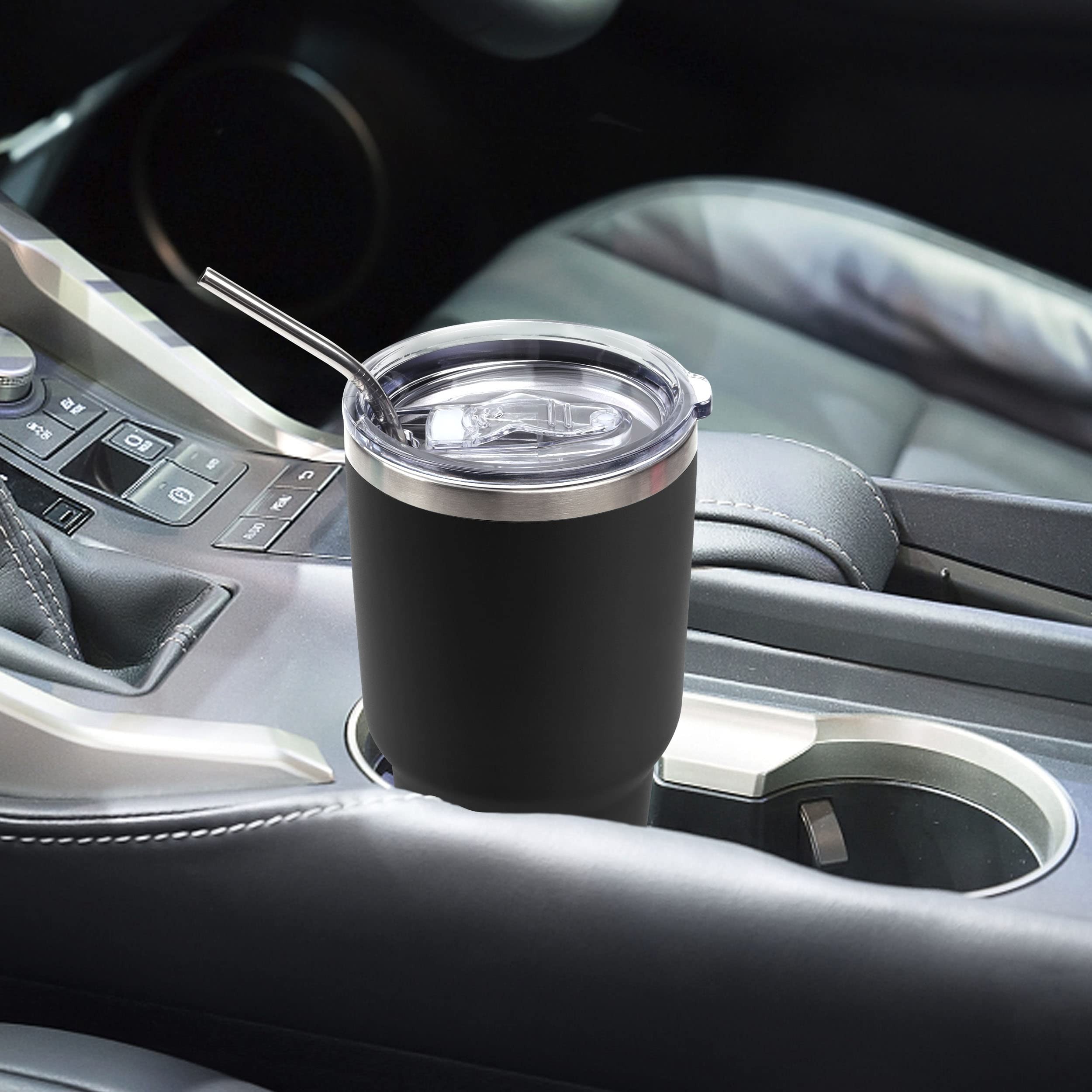 Toopify 30 oz Stainless Steel Insulated Tumbler with Straw Lid - Double Wall Vacuum Travel Mug for Hot & Cold Drinks - Includes Cleaning Brush - Perfect for Office, Gym, Hiking and Road Trips