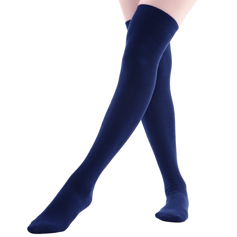 Women's Over Knee High Socks - Fashionable Cotton Thigh High Stockings for Cosplay, Casual Wear & Winter Warmth | Perfect for Costumes, Daily Outfits and Cold Weather