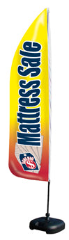 Feather Flag Banner for Sidewalk Advertising - Mattress Sale Promotion (Flag Only) | Perfect for Outdoor Retail Events, Grand Openings & Seasonal Sales