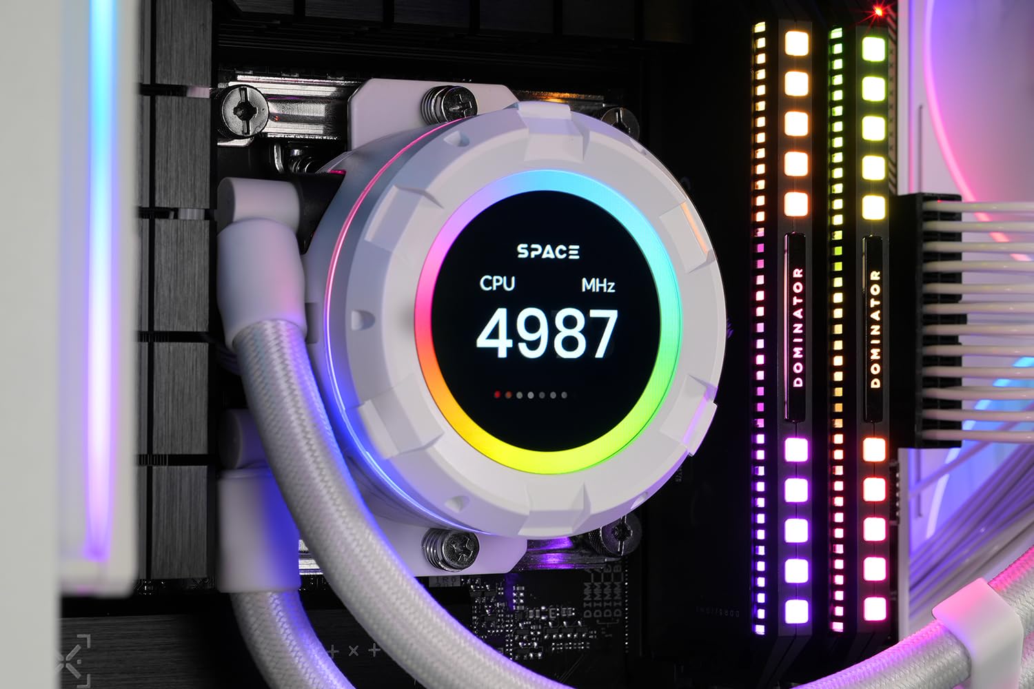 ID-COOLING SL240 White RGB CPU Liquid Cooler with 2.1