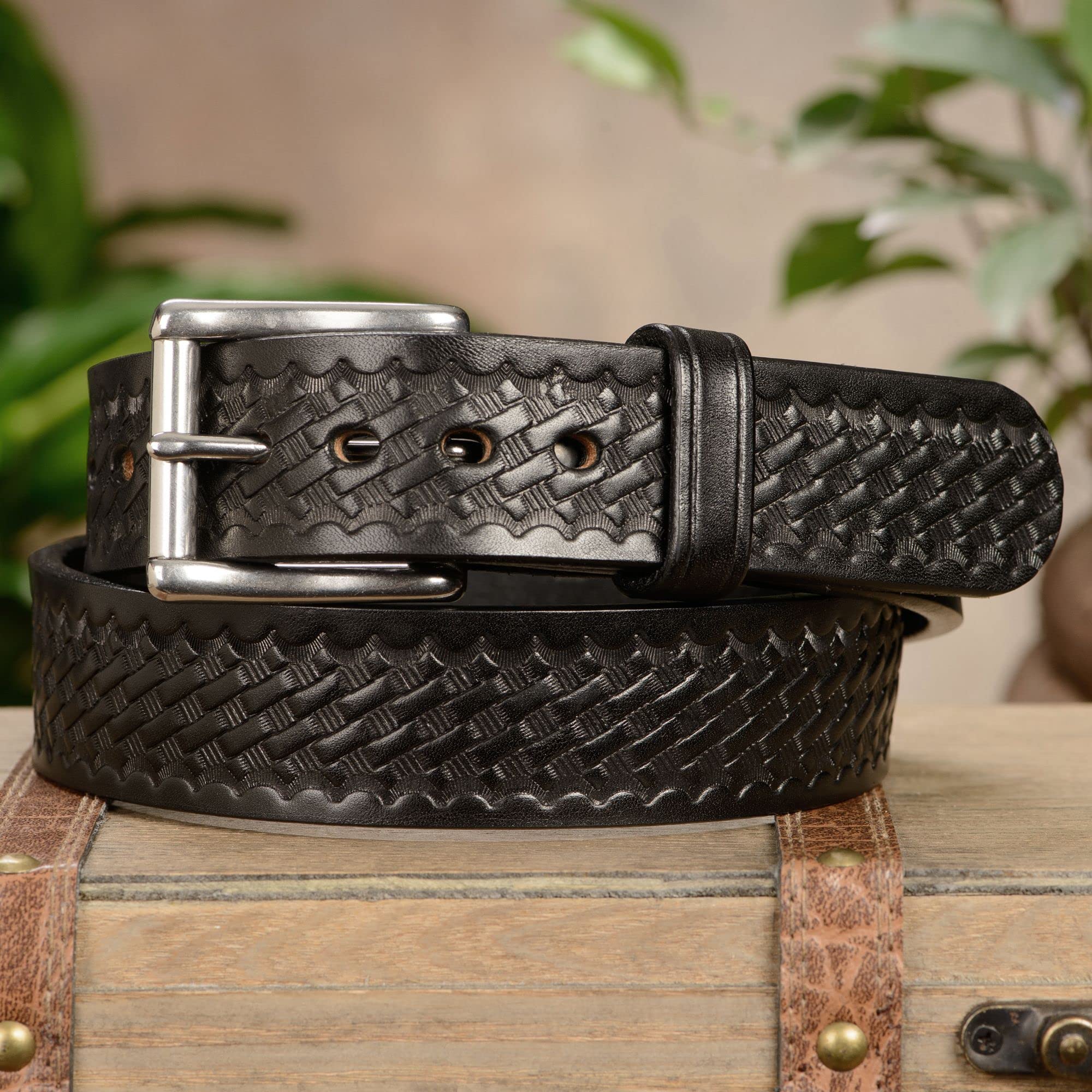 Premium Bullhide Leather Belt for Men - 1.50