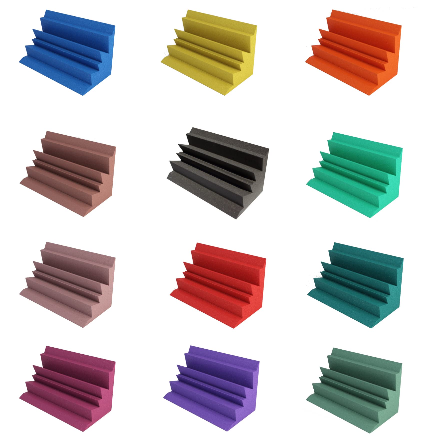 Premium Acoustic Foam Bass Traps - 24