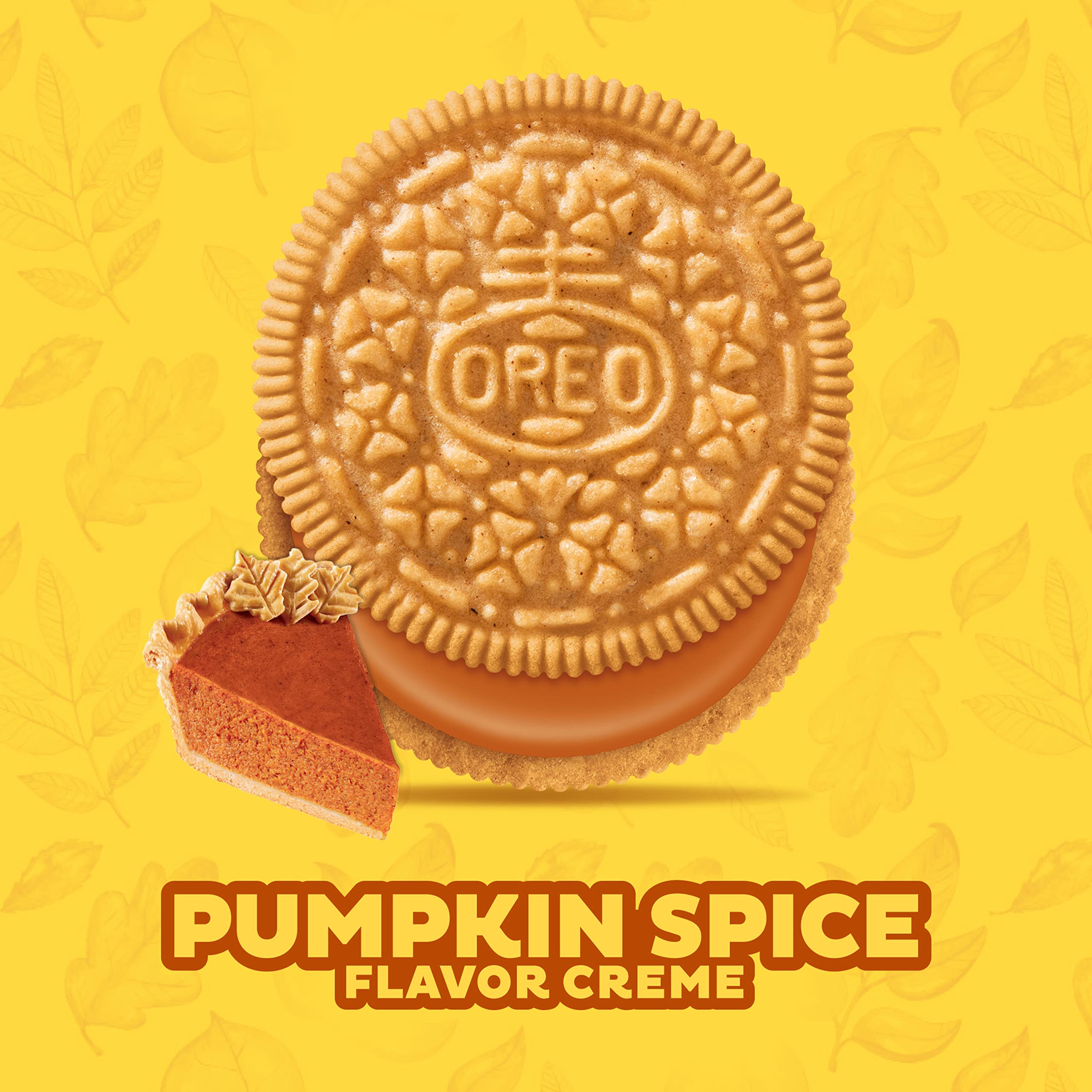 OREO Pumpkin Spice Sandwich Cookies - Limited Edition Fall Treat, 12 Pack (12.2 oz) - Perfect for Halloween Parties, Thanksgiving Desserts & Seasonal Gift Baskets