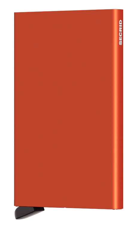 Premium Orange Card Protector - Durable Plastic Card Holder for Credit, ID, and Business Cards | Perfect for Travel, Office, and Everyday Use