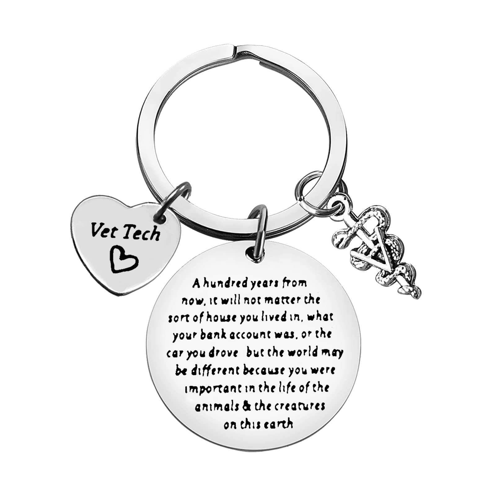Xiahuyu Veterinary Keychain - Perfect Gift for Veterinarians, Vet Techs & Students - Ideal for Vet Appreciation, Graduation & Daily Use