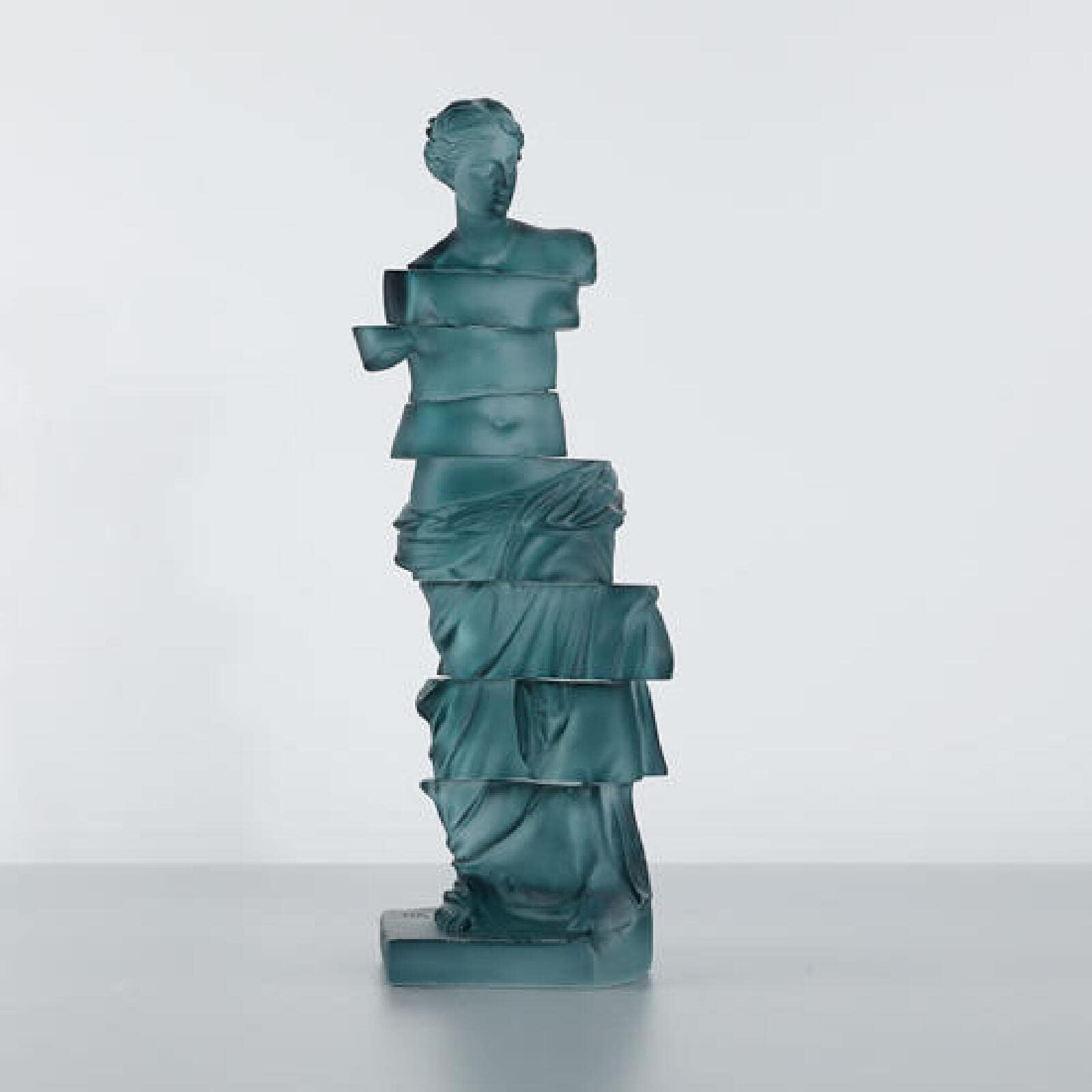 Nordic Modern Figurine Sculpture - Minimalist Home & Office Decor, Grey Table Ornament for Living Room, Bookshelf, and Workspace Decoration