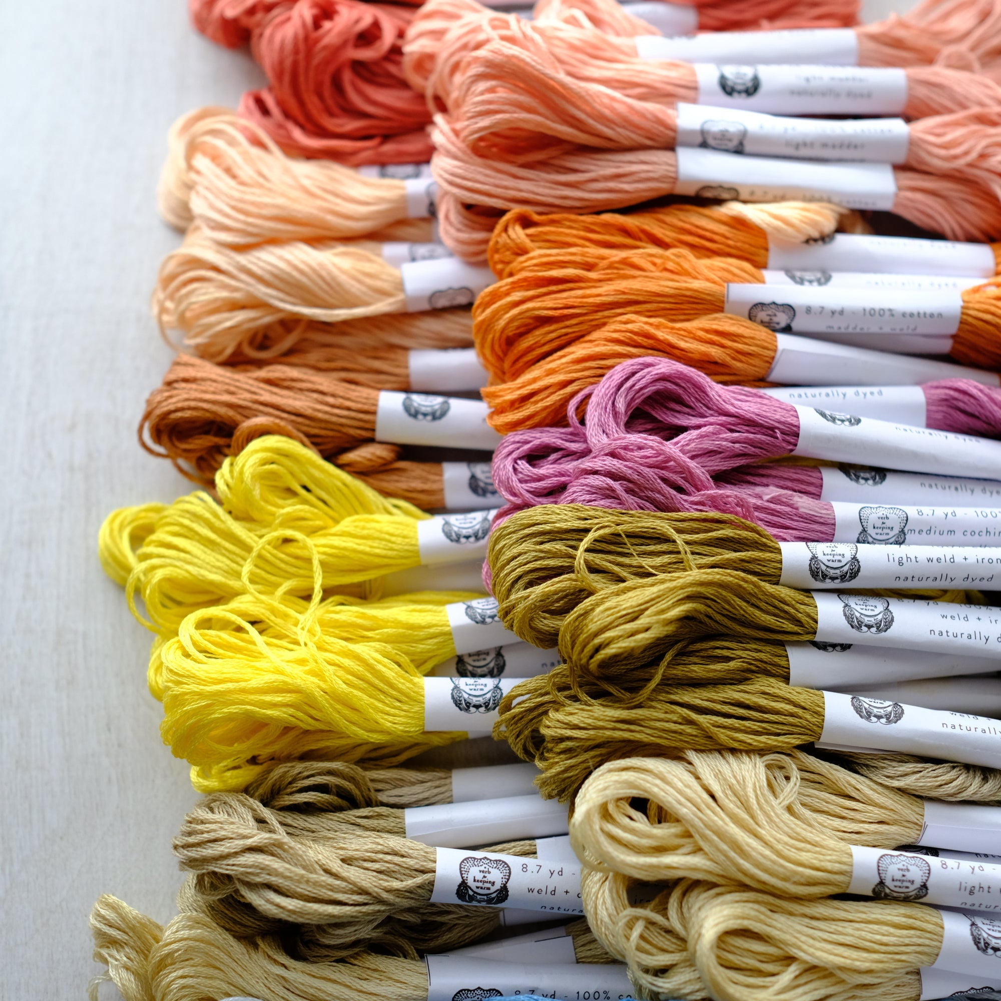 Eco-Friendly Naturally Dyed Embroidery Floss - Custom Color Options | Perfect for Hand Embroidery, Cross Stitch & DIY Crafts