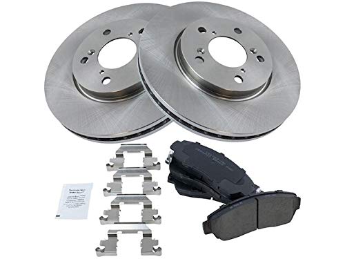High-Performance Front Ceramic Brake Pad and Rotor Kit for 2005-2010 Honda Odyssey | 5-Lug Wheel Fitment | Smooth Stopping Power for City Driving & Highway Commutes