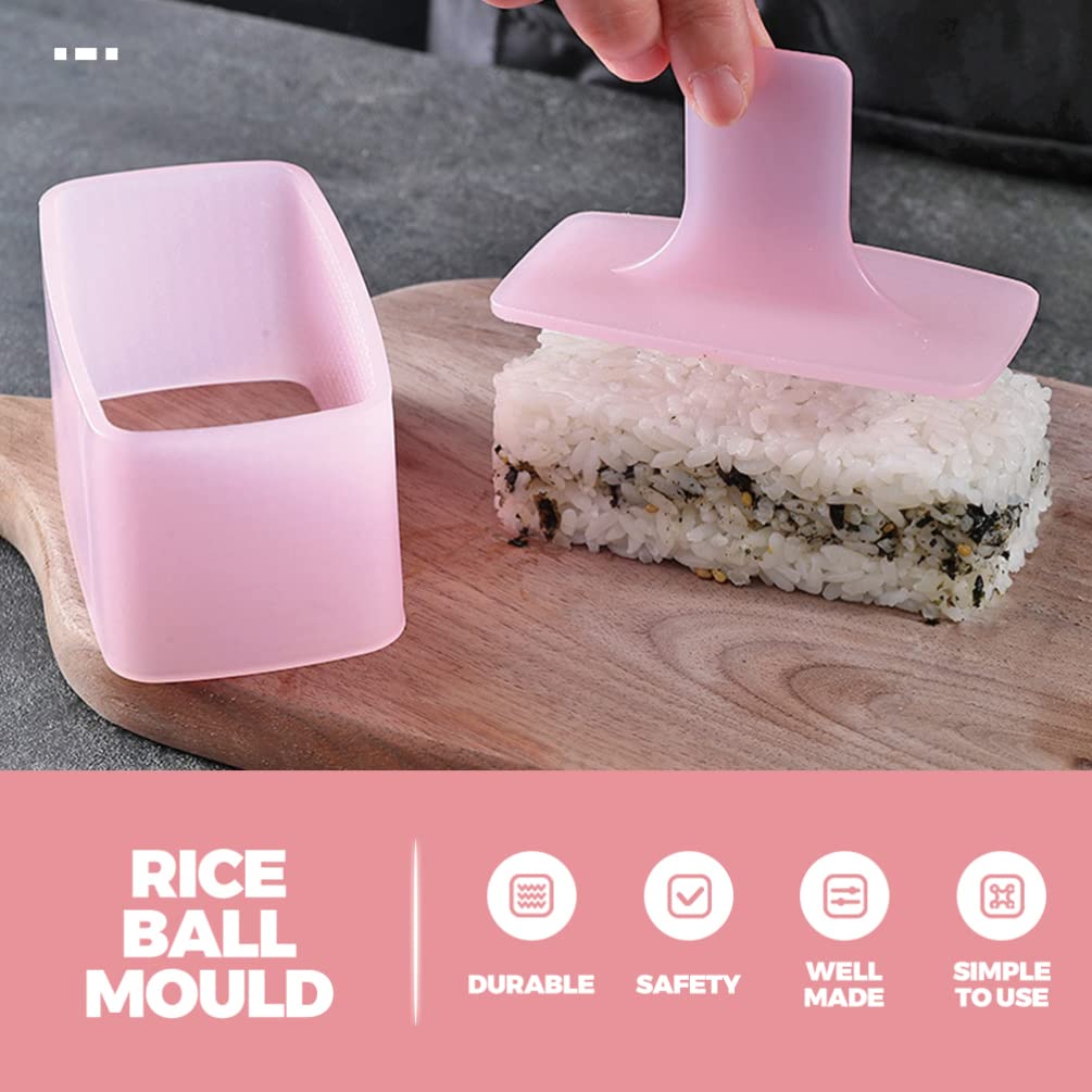 Mipcase 2-Piece Japanese Sushi Rice Ball Mold Kit - DIY Sushi Maker, Onigiri Mold, Sushi Roller & Rice Forming Tools for Kids - BPA-Free PP Plastic, Perfect for Lunch Boxes, Parties & Cooking Classes