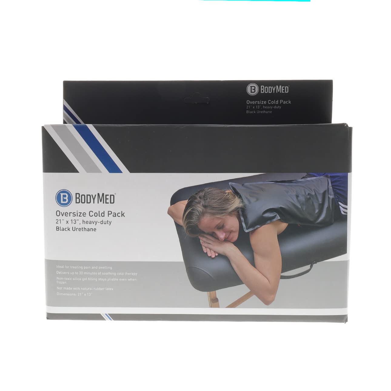 BodyMed Heavy Duty Reusable Urethane Ice Pack for Knee, Arm, Elbow, Shoulder & Back Pain Relief - Professional Grade Cold Therapy for Injuries, Swelling, Bruises & Sprains - 21x13 Inch Oversized Ice Pack - Perfect for Sports Injuries, Post-Surgery Recovery & Muscle Pain Management