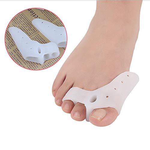 Sumcreat 2 Pcs Bunion Pads & Toe Spacers - Soft Bunion Corrector Splints for Pain Relief, Comfortable Toe Separators for Shoes - Perfect for Daily Wear, Running & High Heels