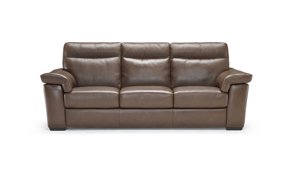Natuzzi Brivido B757 Modern Leather Sofa - Luxurious Italian Design for Living Room & Lounge - Perfect for Home Theater & Entertaining Guests