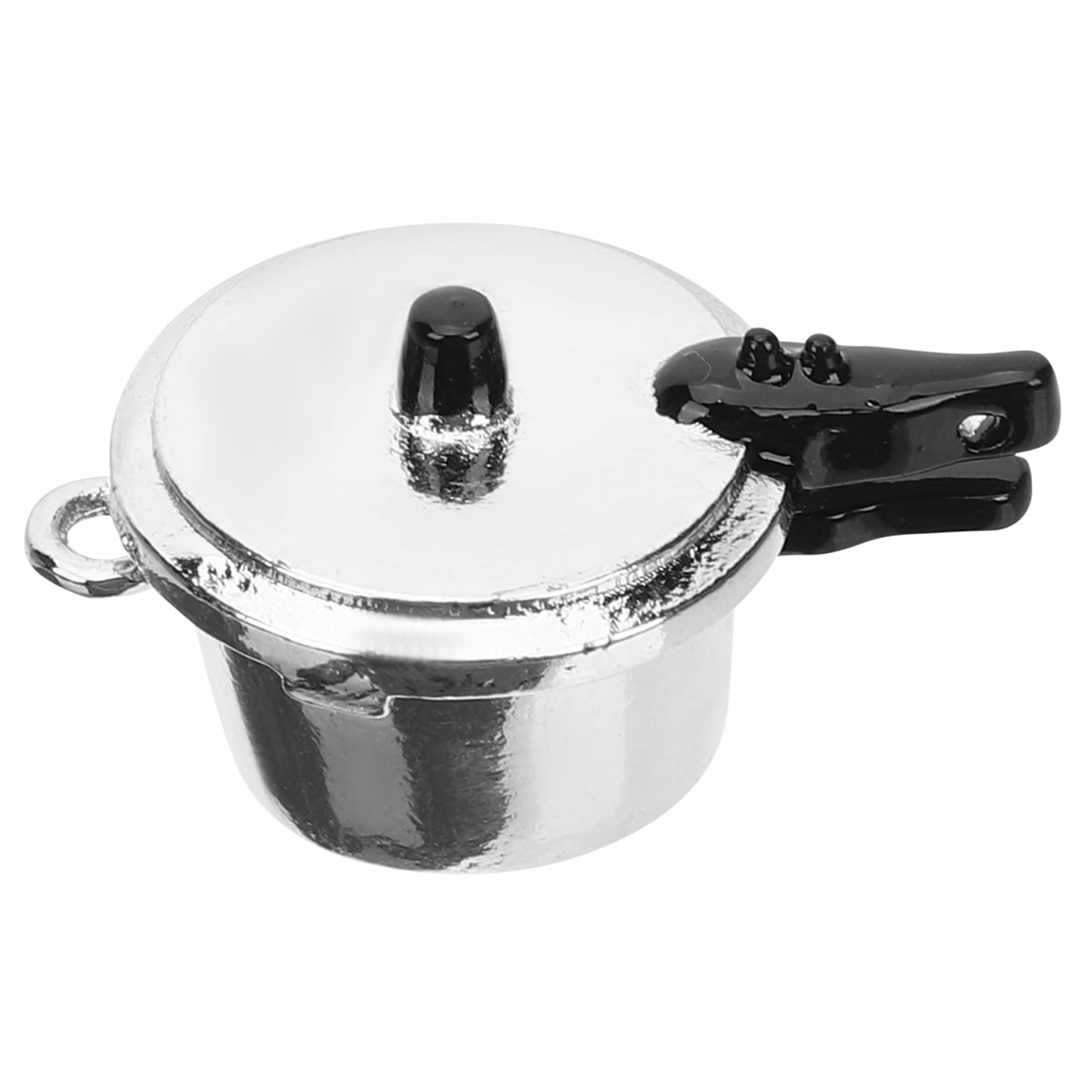 Miniature Dollhouse Kitchen Set - Alloy Pressure Cooker, Rice Cooker & Cooking Pots - Tiny Home Appliances for Dollhouse Decor, Pretend Play & Preschool Learning