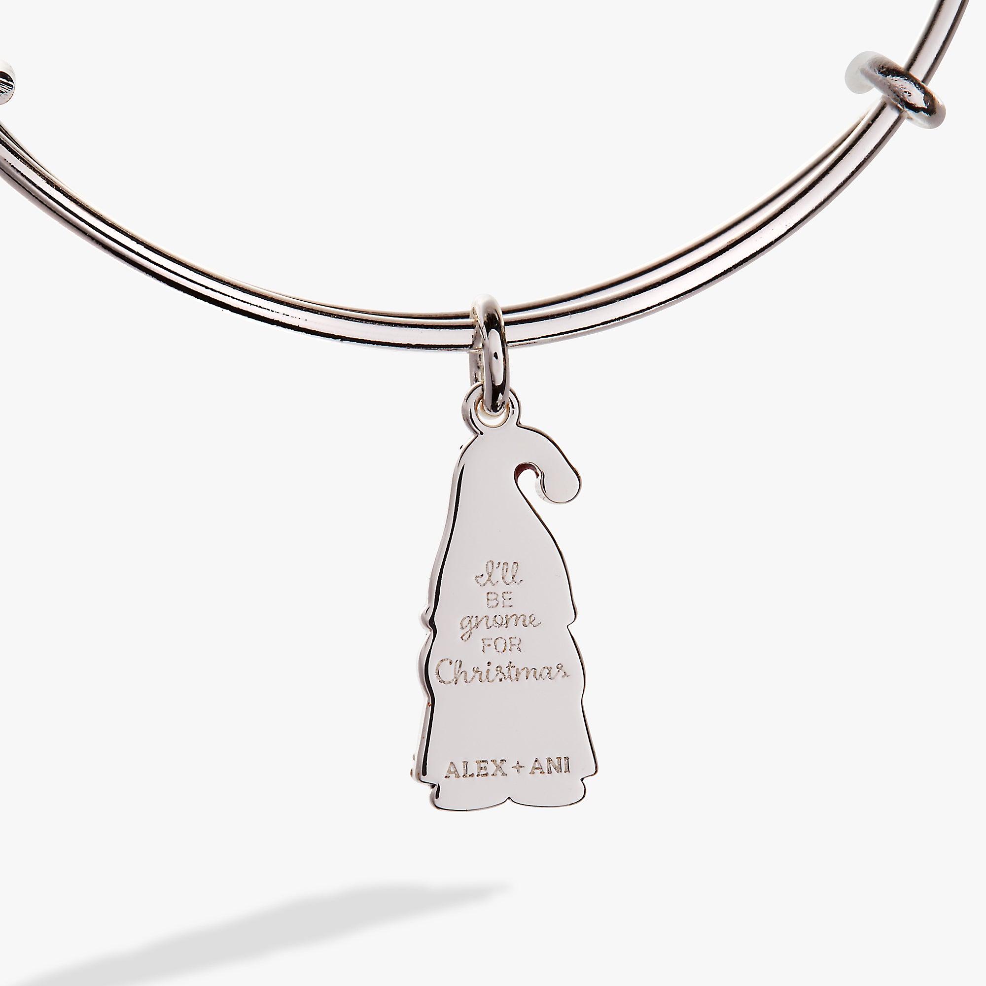 Christmas Gnome Charm Bangle - Festive Holiday Jewelry for Women - Perfect for Christmas Parties & Gift Giving
