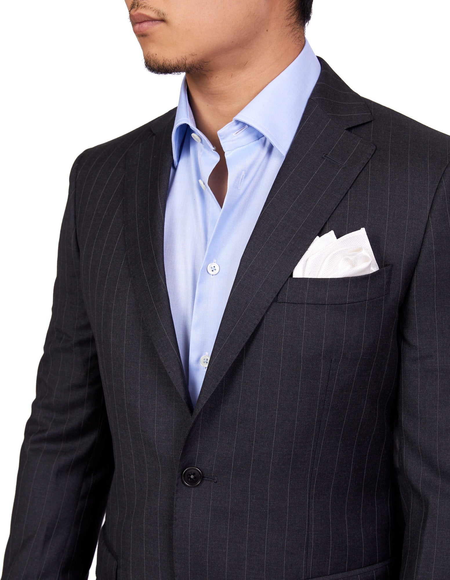 Henry Sartorial Boston Wool Suit for Men - Premium Charcoal Gray Business Suit - Perfect for Office, Weddings & Formal Events (Size Large)