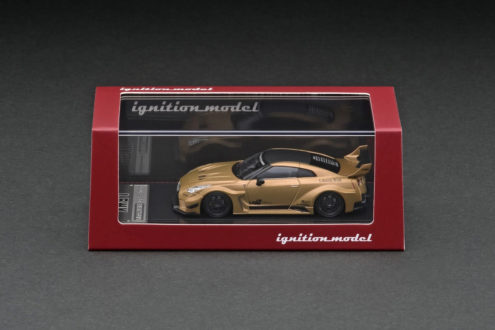 1:64 Scale Nissan Liberty Walk Silhouette Works 35GT RR Diecast Model Car - Matte Gold Finish - Collectible Toy Car for Display & Racing Enthusiasts - Perfect for Home Decor, Office Display & Model Car Collections