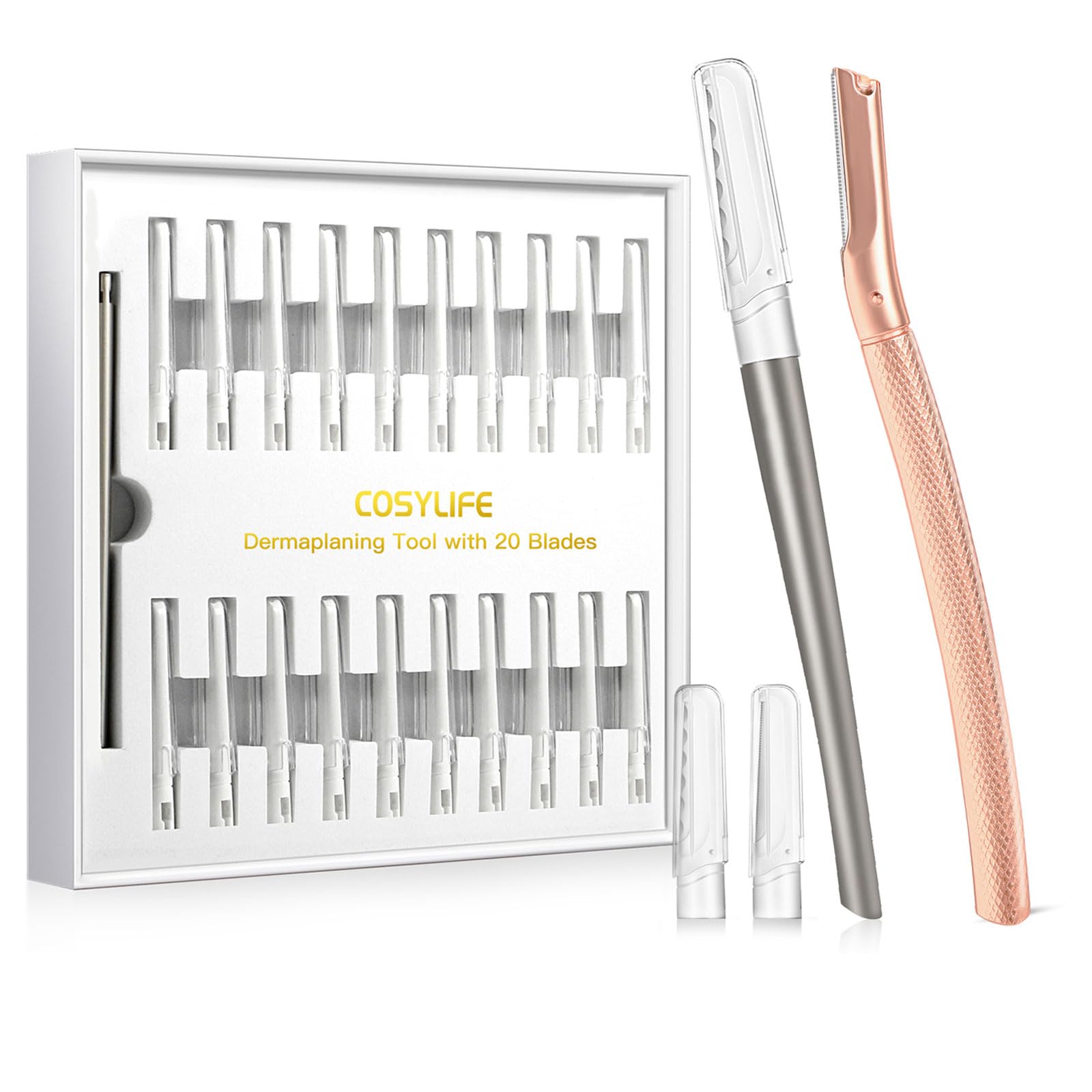Professional Dermaplaning Tool for Face Exfoliation - Eyebrow Razor & Peach Fuzz Remover for Women | At-Home Facial Hair Removal & Skin Smoothing | Perfect for Pre-Makeup & Skincare Routine