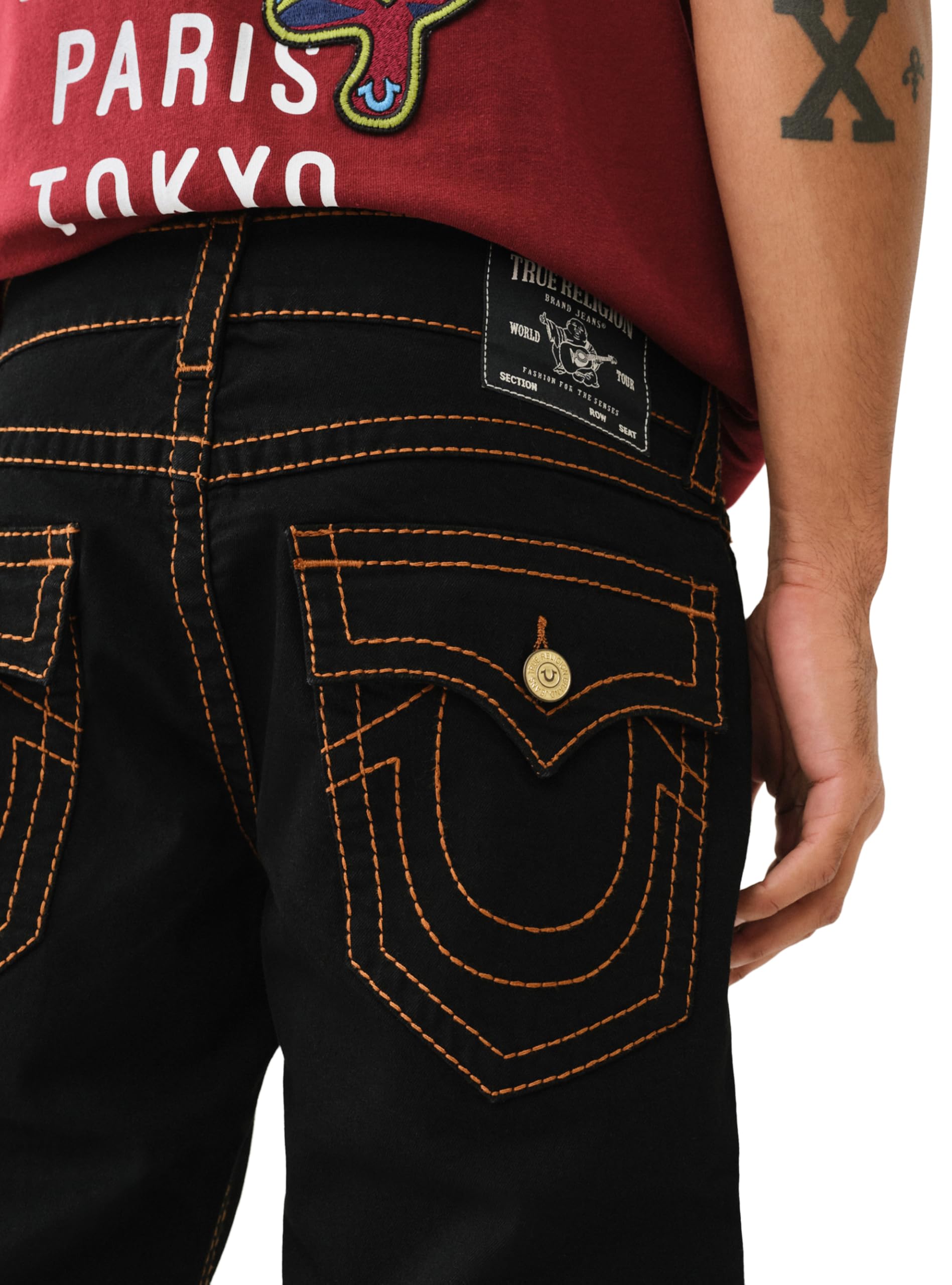 True Religion Men's Ricky Big T Flap 1/2