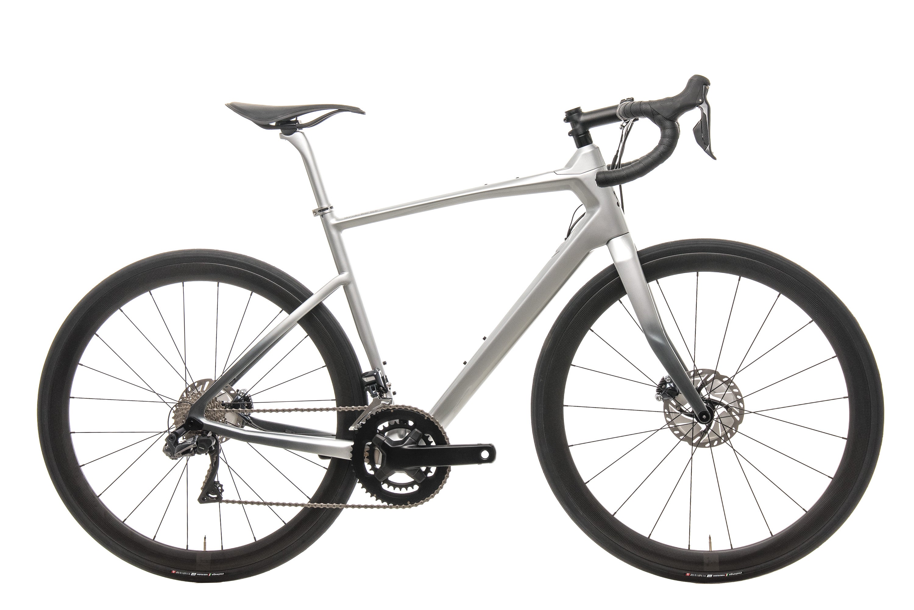 Argon 18 Krypton GF Disc Di2 Road Bike - Mercedes Benz Inspired Silver Finish (2019, Medium) | Premium Carbon Frame for Racing & Endurance Cycling