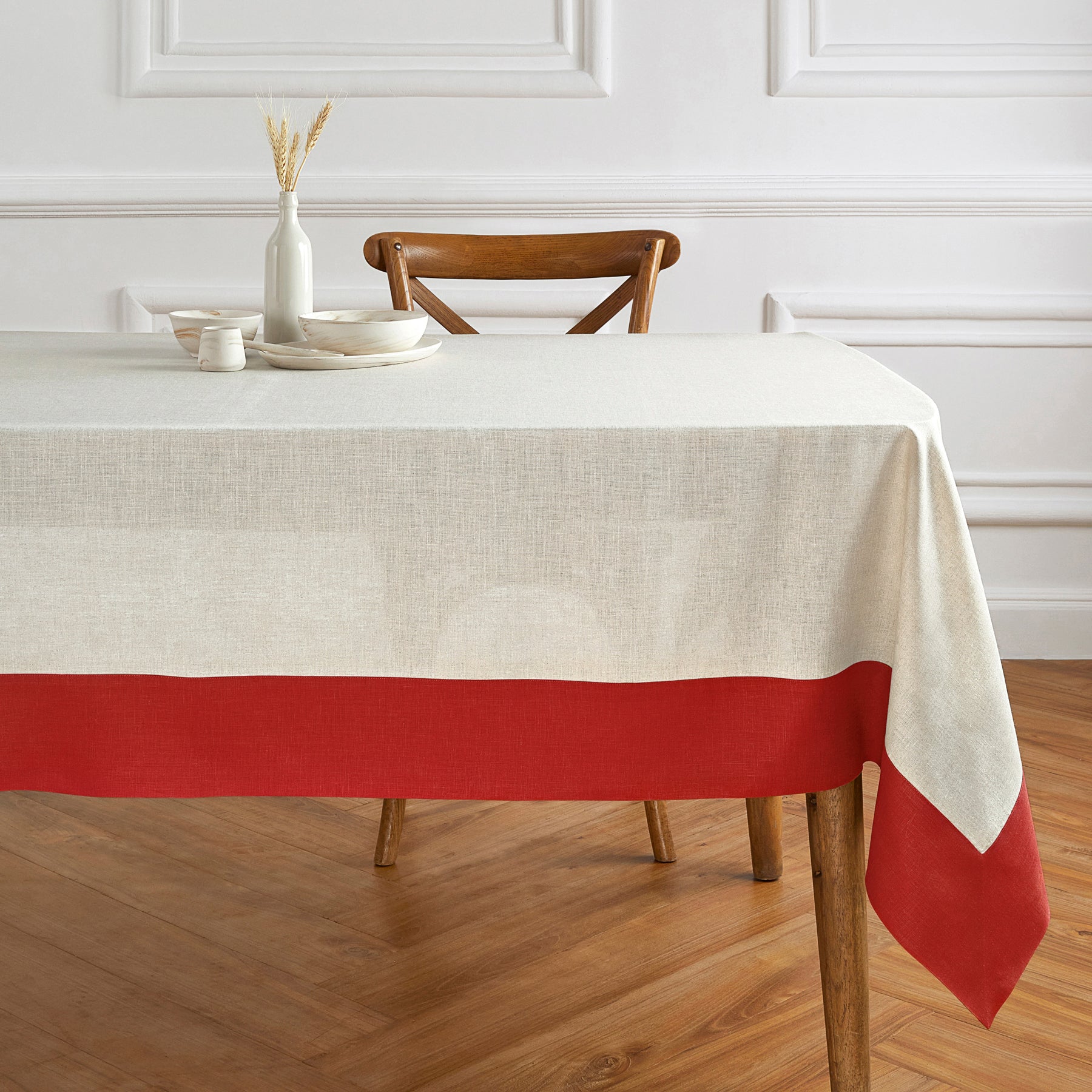 Stylish Contempo Tablecloth for Dining & Parties - Waterproof & Wrinkle-Free - Perfect for Home, Restaurants & Events