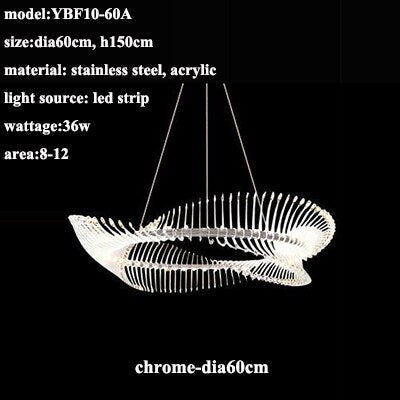 Elegant Spiral Acrylic Chandelier - Modern LED Ceiling Light Fixture for Dining Room, Living Room & Bedroom Decor | Energy Saving & Stylish Lighting Solution