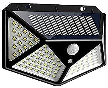 AASTIK 100 LED Solar Security Lights with Motion Sensor - Wireless Waterproof Outdoor Lighting for Garden, Wall, Yard - Bright Solar Powered Spotlight for Home Safety & Night Illumination | Perfect for Driveway, Patio, Backyard & Pathway Lighting