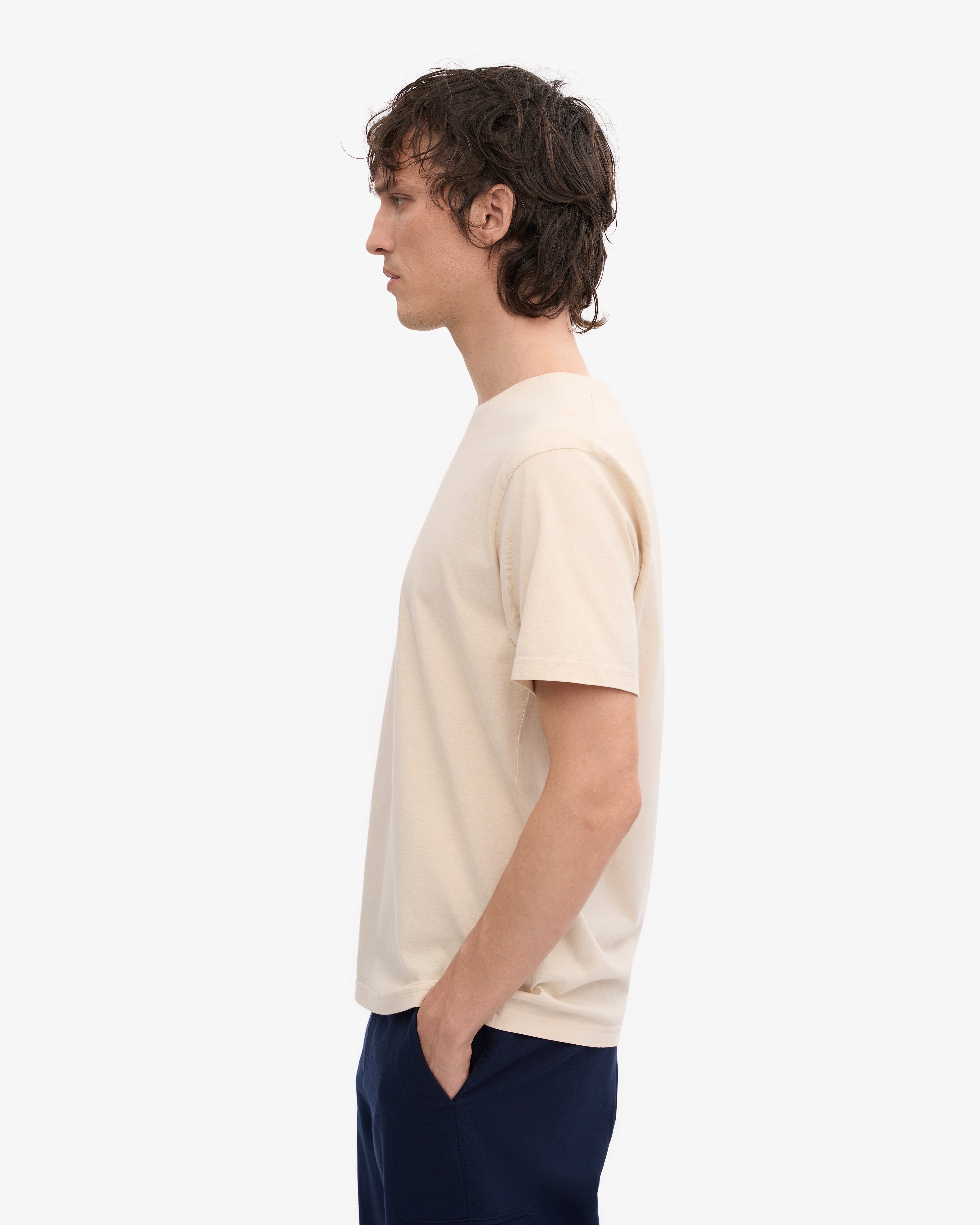 Classic Organic Cotton T-Shirt for Men & Women - Ivory White - Eco-Friendly & Comfortable Casual Wear for Everyday Outfits