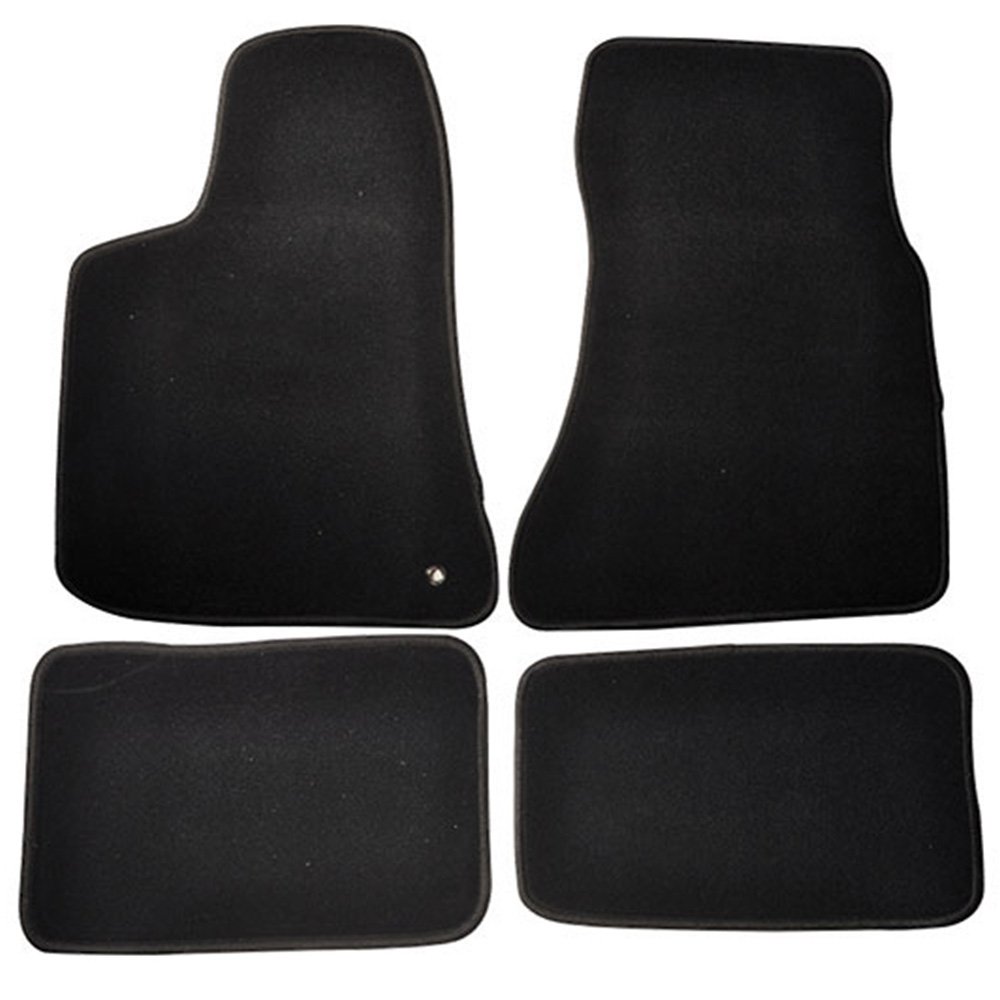 IKON MOTORSPORTS Custom Fit Floor Mats for 2006-2010 Dodge Charger 4-Door - Premium Nylon Car Floor Liners (Front & Rear) - Perfect for All-Weather Protection & Interior Customization