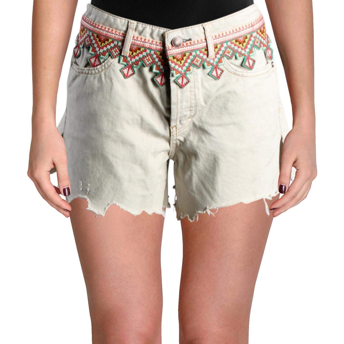 Free Women's Denim Shorts - High Waisted Distressed Denim Cutoffs for Summer | Perfect for Beach, Casual Outings & Music Festivals