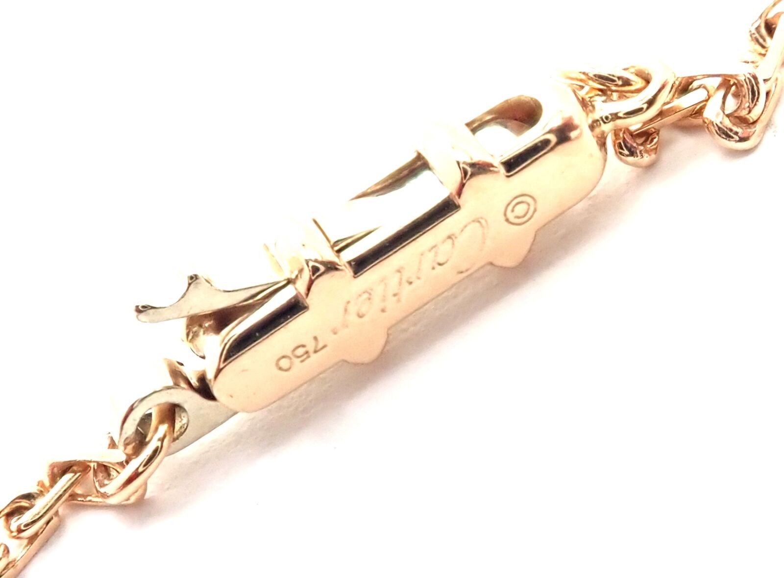 Authentic Cartier 18K Rose Gold & White Gold Double C Heart Pendant Necklace - Luxury Jewelry Gift for Women, Perfect for Valentine's Day & Anniversary