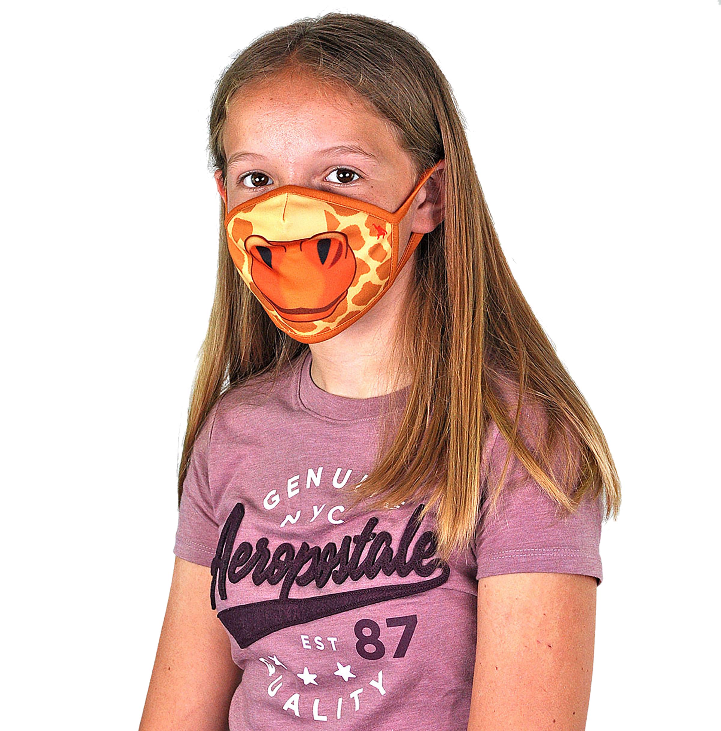 Wild Republic Wild Smiles Reusable Washable Half Face Mask - Comfortable & Breathable for Outdoor Activities, Travel & Daily Protection