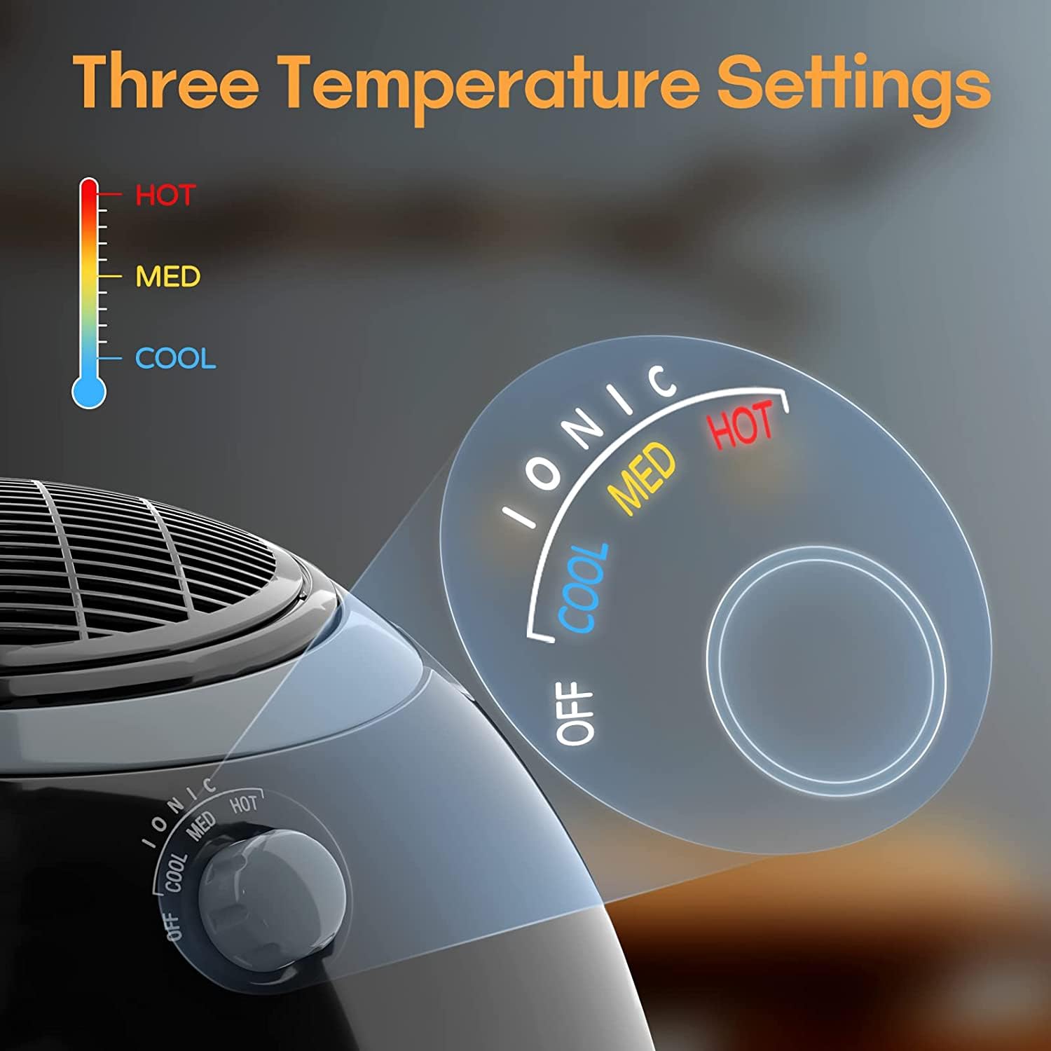 1875W Professional Bonnet Hair Dryer with 3 Heat Settings & Ceramic Tourmaline Technology - Portable Salon & Home Hair Dryer for Women - Perfect for Curly Hair, Deep Conditioning & At-Home Styling
