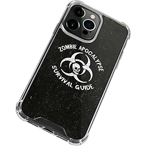 Skinit Clear Protective Phone Case for iPhone 13 Pro Max - Zombie Apocalypse Survival Guide Design | Slim Scratch-Resistant Cover | Perfect for Outdoor Adventures, Travel & Everyday Use