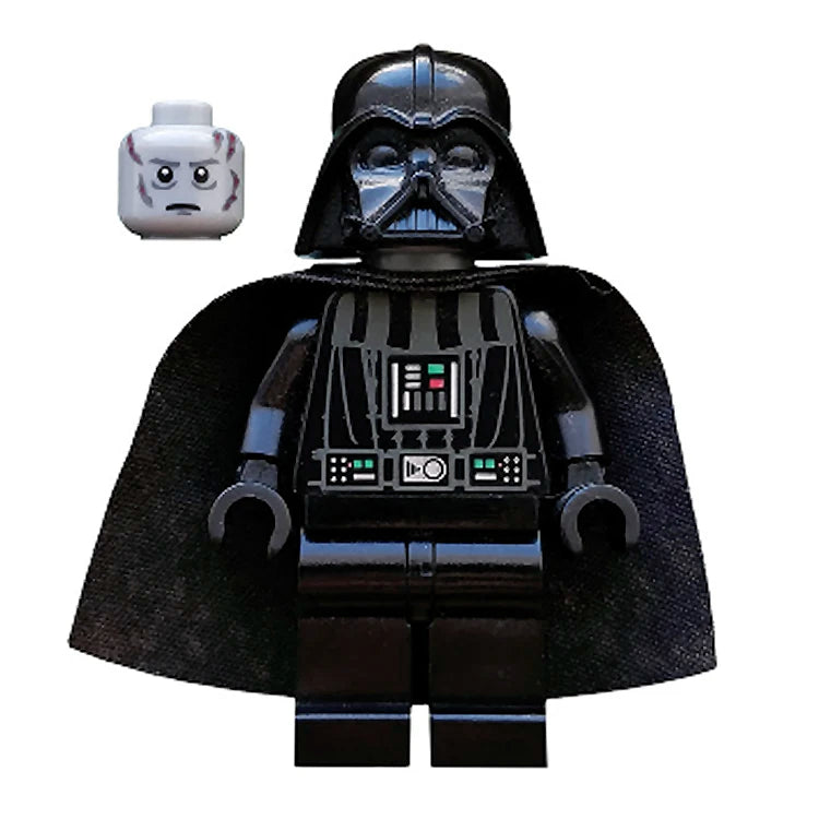LEGO Star Wars Darth Vader Minifigure with White Pupils (2009) - Collectible Action Figure for Display, Play & Gift Giving