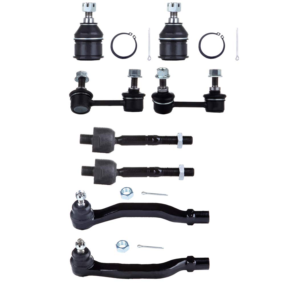ROADFAR Suspension Kit - Lower Ball Joint, Inner/Outer Tie Rod Ends, Front Sway Bar Links (Set of 8) - Compatible with 2001-2003 Acura CL, 1999-2003 Acura TL, 1998-2002 Honda Accord - Perfect for Smooth Ride & Enhanced Vehicle Control