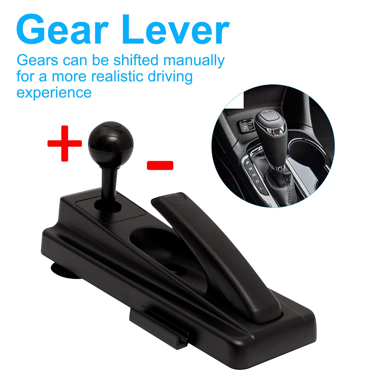 NBCP Racing Wheel with 270/900° Rotation - PC Steering Wheel with Pedals, Dual-Motor Vibration & Gear Shifter - Compatible with Xbox Series X|S, Xbox One, PS4, PS3, PC, Nintendo Switch, Xbox 360 - Perfect for Racing Games & Driving Simulator Experience