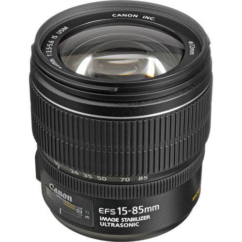 Canon EF-S 15-85mm f/3.5-5.6 IS USM Zoom Lens for DSLR Cameras - Perfect for Travel, Landscape & Portrait Photography