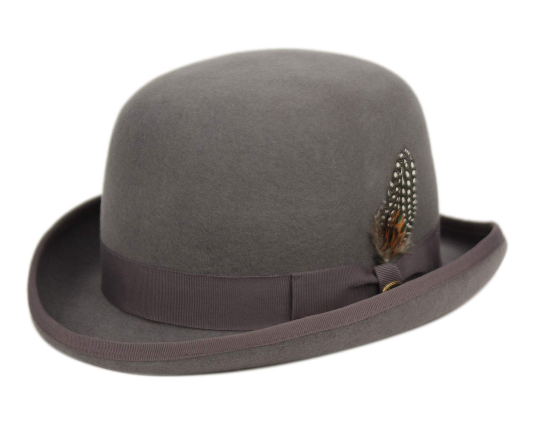 Epoch Wool Felt Derby Hat for Men - Classic Vintage Style Fedora for Formal Events, Weddings & Outdoor Activities