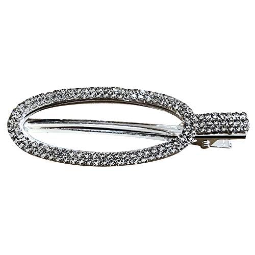 Sparkly Gold Tone Rhinestone Hair Clips with Teeth - Elegant Metal Hair Barrettes for Women & Girls, Perfect for Weddings, Parties, and Everyday Hair Styling Accessories