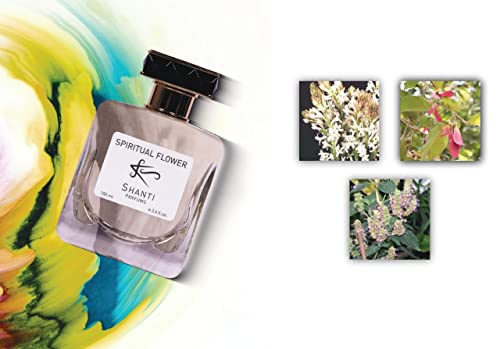 SHANTI Long Lasting Body Perfume - 100ml Spiritual Flower Scent | Limited Edition (Only 100 Bottles Worldwide) | Fresh Fragrance for Daily Wear, Special Occasions & Spiritual Practices