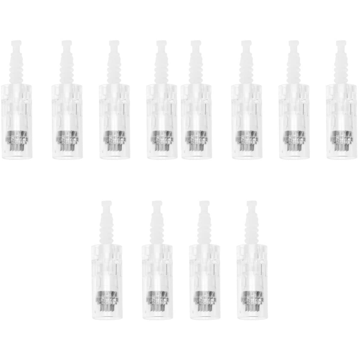 FOMIYES 12pcs Professional Microneedle Pen Replacement Cartridges - Disposable Salon Needles for Microneedling, Derma Roller & Skin Care - Perfect for At-Home Beauty Treatments & Professional Salon Use