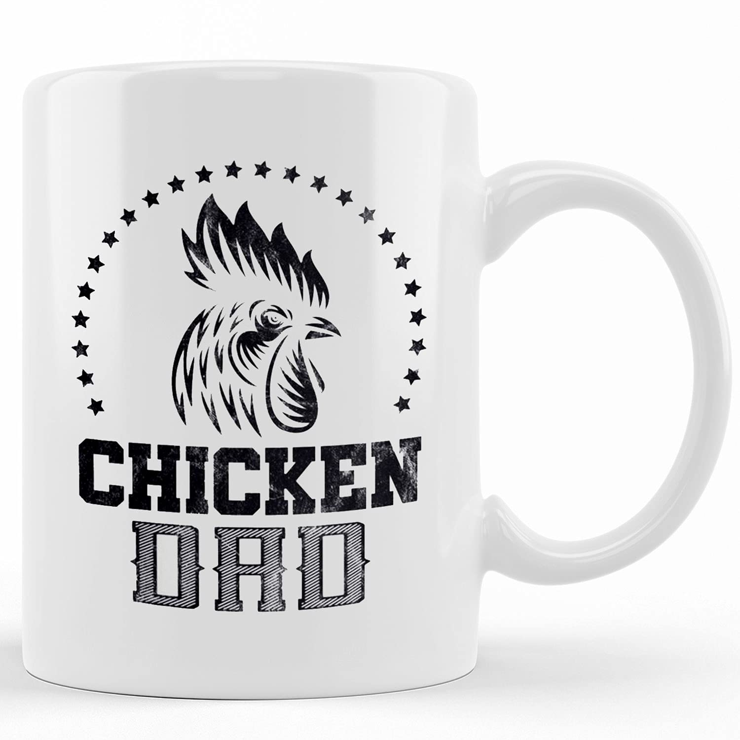 Funny Chicken Dad Coffee Mug - Farm Themed Father's Day Gift for Dad from Son, Daughter, Wife & Kids - Insulated Travel Tumbler for Beer, Coffee & Tea - Perfect for Home, Office & Outdoor Adventures