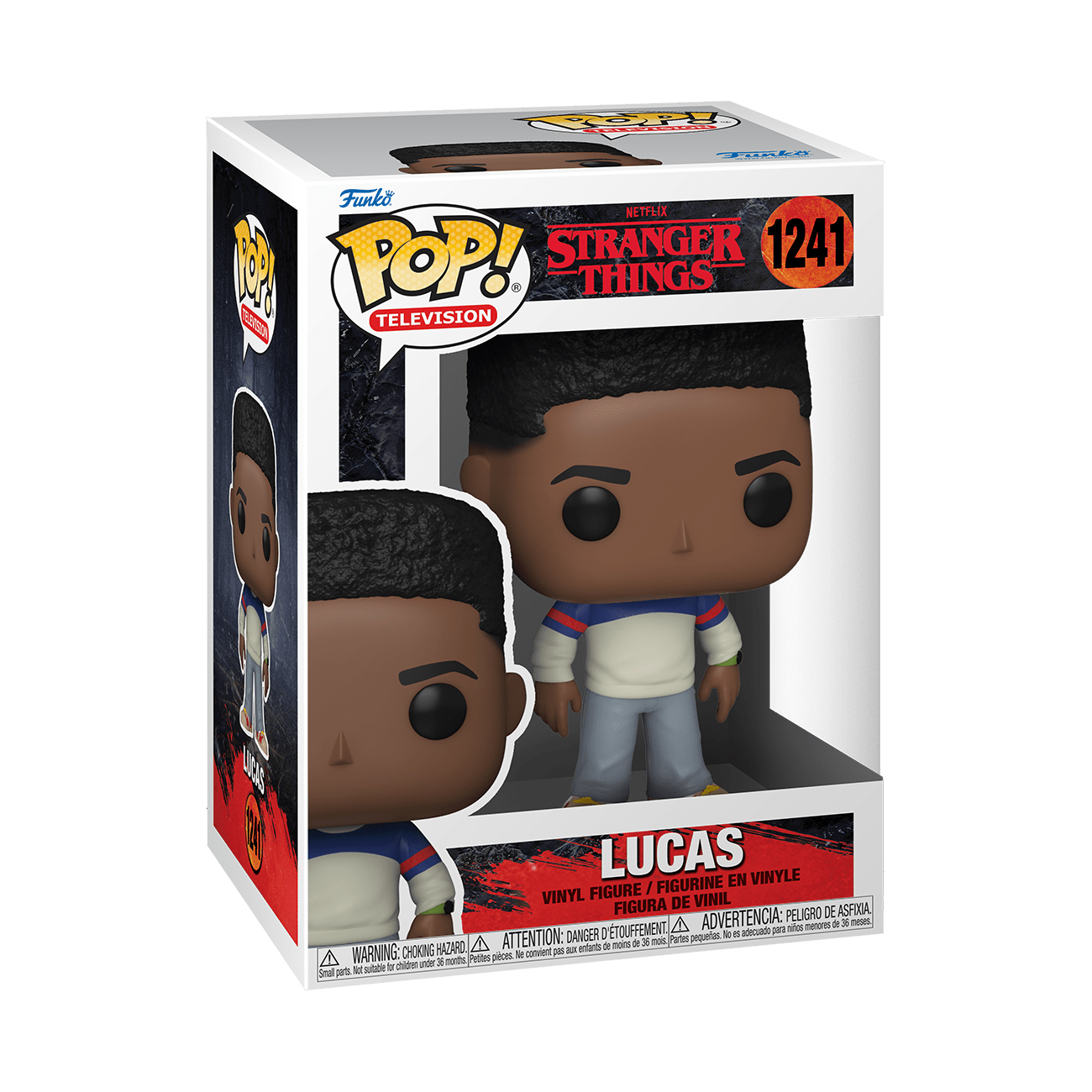 Stranger Things Season 4 Lucas Sinclair Cosplay Costume - Official Netflix Merchandise for Halloween, Comic Con & TV Show Fans