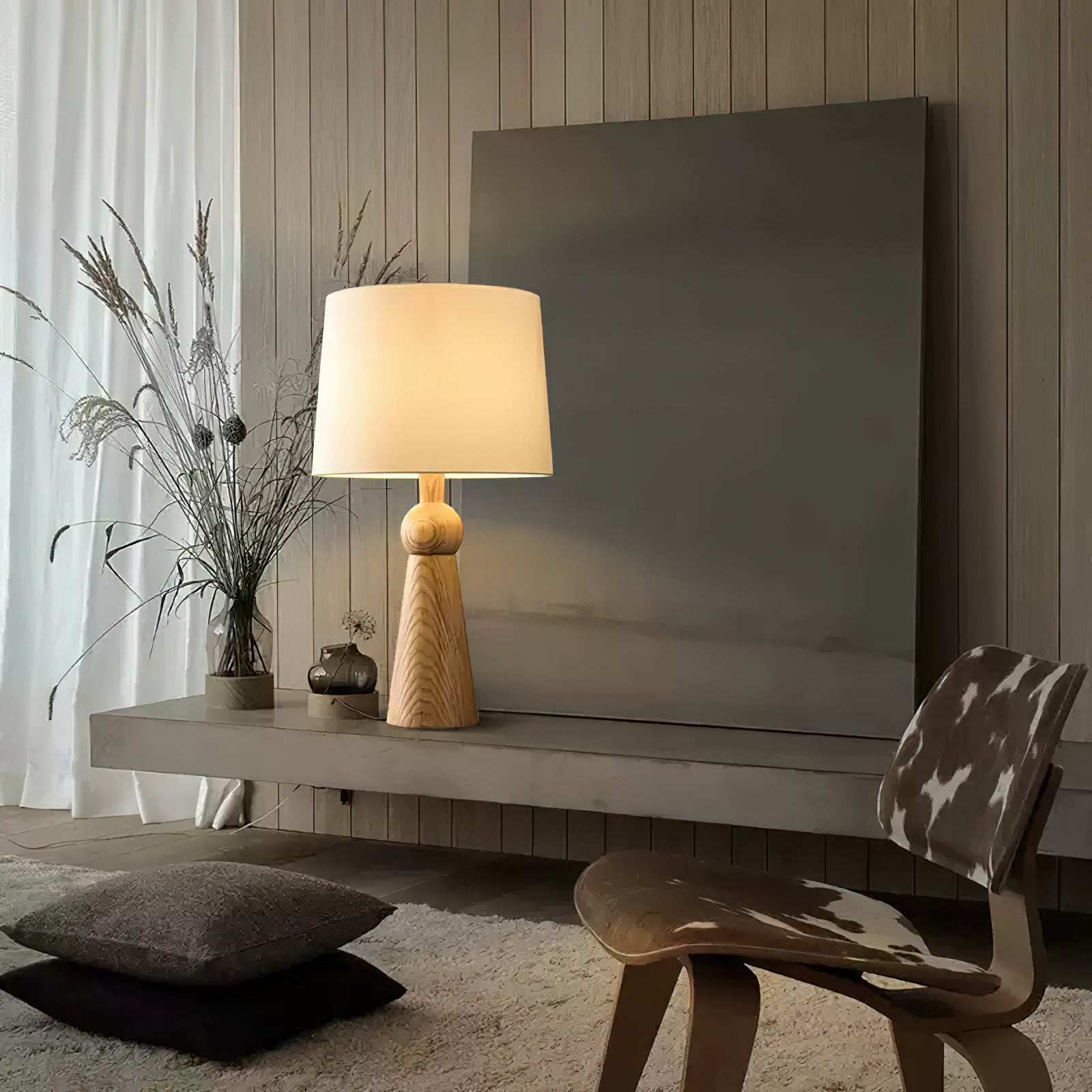 Bella Table Lamp - Modern LED Bedside Lamp with Touch Control, Dimmable Warm White Light for Bedroom, Living Room, and Office Decor