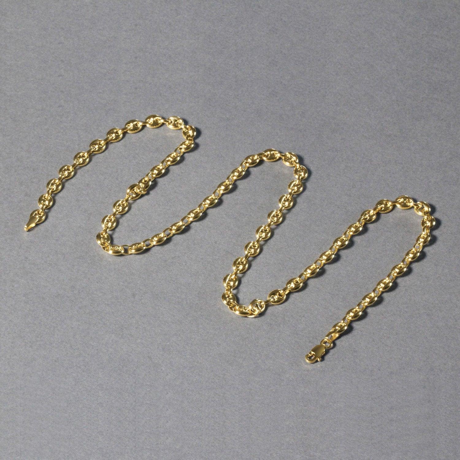 14K Yellow Gold 4.7mm Puffed Mariner Link Chain Necklace - Elegant Layering Piece for Women, Perfect for Everyday Wear & Special Occasions