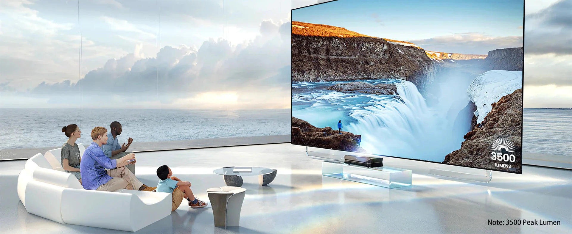 AWOL Vision LTV 3500 Pro 4K Ultra HD 3D Triple Laser Projector - Home Theater, Gaming & Outdoor Movie Nights