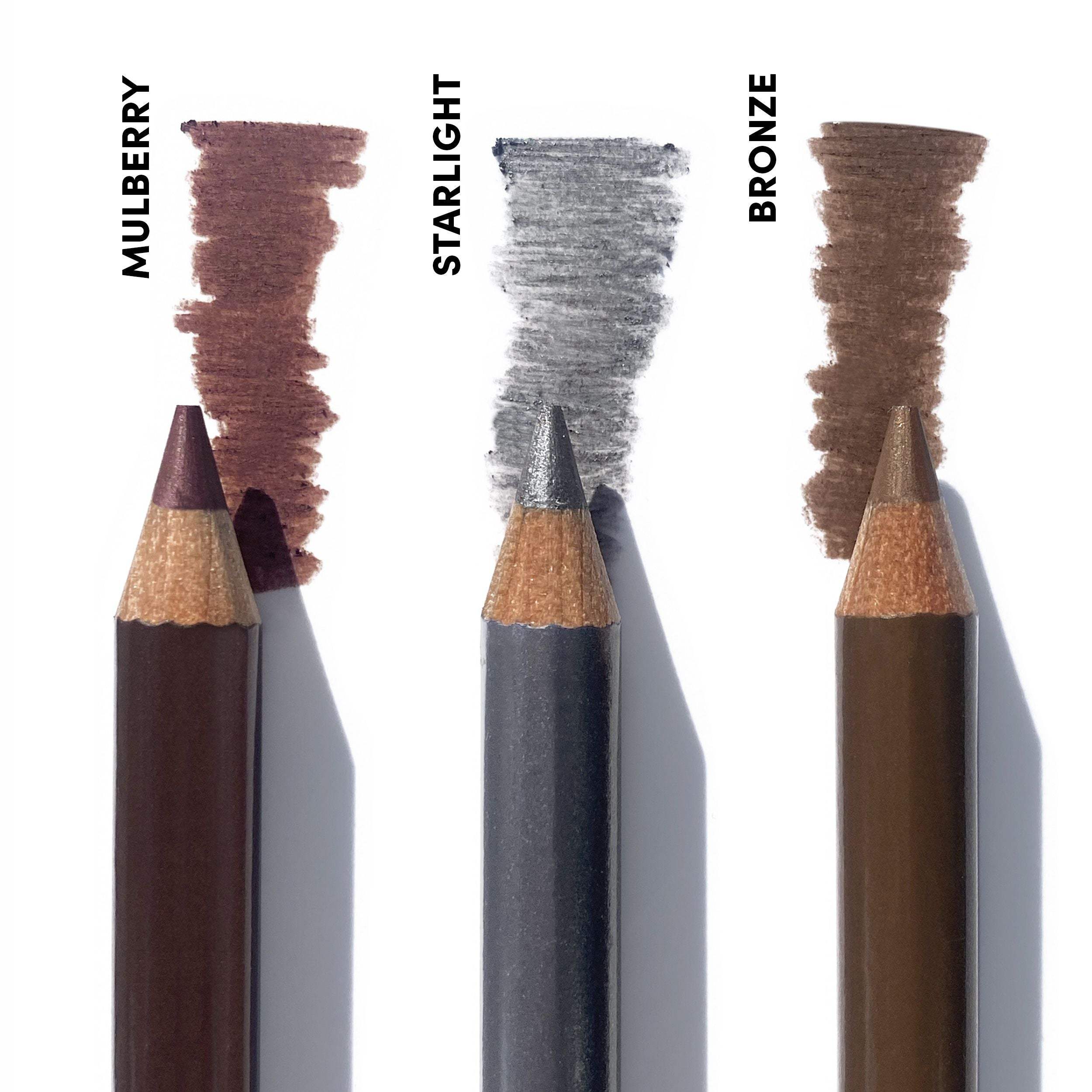 Fitglow Beauty Vegan Eyeliner Trio - 3 Pack Cruelty-Free & Waterproof Eyeliners for Sensitive Eyes | Perfect for Everyday Makeup, Smokey Eyes & Winged Liner Looks
